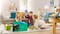 Toy storage box with car rug play mat - Toy box for boys and girls - 2 in 1 collapsible toy car storage- toyboxes for children - toy boxes for kids (Green)